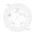 ZAVORNI DISK - POLINI - B37 za APRILIA / GILERA / PIAGGIO 125-500ccm 4T, Ø 260x125,2x4 mm, M6 mm 5-lukenj
