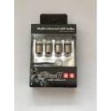 SET ŽARNIC ZA SMERNIKE - STAGE6 - 4X LED BA15s (8 barv)