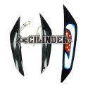LED smerniki sprednji DMP - Piaggio ZIP 2000 - Smoked, bela led