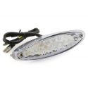Zadnja luč BGM -COLORLESS LED- (e) universal 100x32x30, krom
