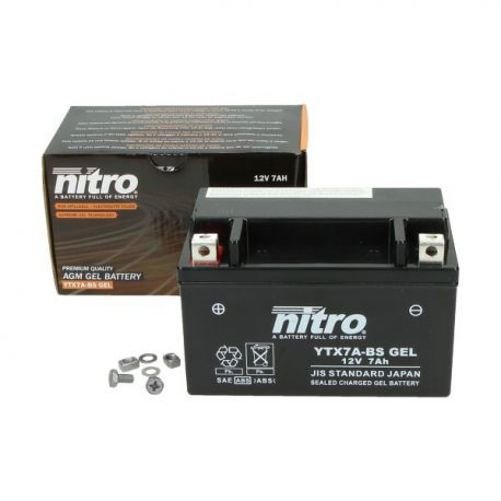 AKUMULATOR - NITRO - ytx7a-bs 12v 6Ah gel GY6 4t 