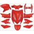 Body kit -DMP- Yamaha Aerox - metalno rdeč