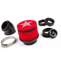 ZRAČNI FILTER RACING - Stage6, kratek, rdeč, Keihin - 48mm priključek