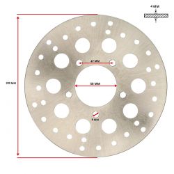 ZAVORNI DISK -DMP- RIEJU RS1 - 200mm MSA RSE