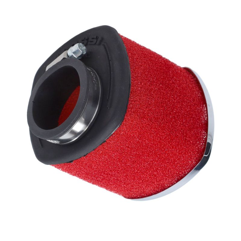 Malossi Racing Luftfilter Boxed 38mm Chrom-Rot – Für Roller Und Kleinkrafträder