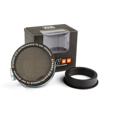 Zračni filter z mrežo - Bell Mouth with grille D.46 - 55mm Stage6 - črn
