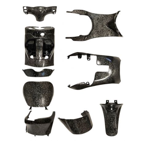 set notranjih plastik – Graffiti Forged Carbon videz (9 delov, Zip 2000)