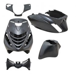 BODY KIT -DMP SP EVO-1- Piaggio ZIP 2000 / carbon gloss črna