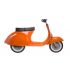 Otroški poganjalec - PRIMO RIDE- Classic vespa - Oranžna