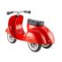 Otroški poganjalec - PRIMO RIDE- Classic vespa - Rdeča