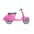 Otroški poganjalec - PRIMO RIDE- Classic vespa - Pink