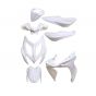 Body kit -DMP- Yamaha Aerox II (od 2013) / Bela (7 delni set)