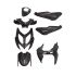 Body kit -DMP- Yamaha Aerox II (od 2013) / Črna mat (7 delni set)