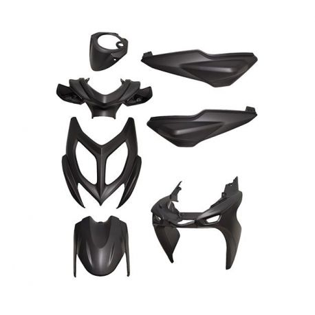 Body kit -DMP- Yamaha Aerox II (od 2013) / Črna mat (7 delni set)