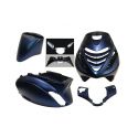 BODY KIT -POWER1 SP - Piaggio ZIP 2000/ BMW M45 Modra mat (6 delni set) / z led osvetlitvijo sprednje maske