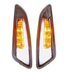 Set sprednjih LED smernikov -POWER1- Vespa Primavera / Svetli / E oznaka