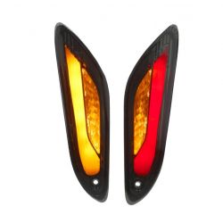 Set zadnjih LED smernikov -POWER1 Matrix- Vespa Primavera / Zatemnjeni / E oznaka