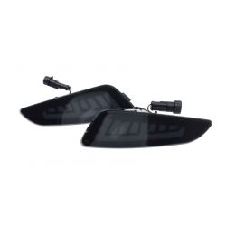 Set sprednjih LED smernikov -POWER1 Sport-Vespa Primavera / Zatemnjeni / E oznaka