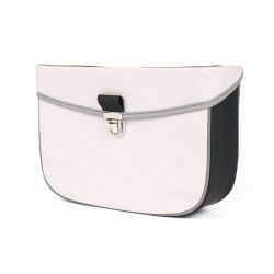 Bočna torba -MOTO-NOSTRA -Univerzalna /Tomos / Puch Maxi / Piaggio Bravo, Ciao / Črna / Siva