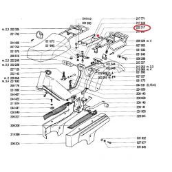 PREDAL ZA ORODJE POD SEDEŽEM - DMP - A35 / oem 223317 / Novi tip