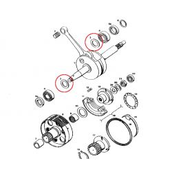 Naletna podložka motorne gredi - TOMOS - 18x 24mm / 0,2mm / oem 212959