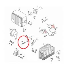 Vzmet stikala za stop / zavorno luč - TOMOS - APN / ATX / BT / CTX / Dolžina 38mm / oem 221198