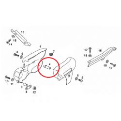 Distančnik ščitnika 242083 - TOMOS -Plastičen / oem 232949