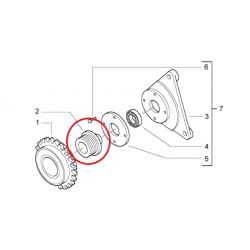 Matica zadnje osi - DMP - Piaggio Ciao / oem 131515 / 121858551