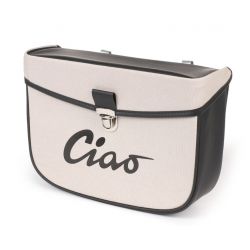 Bočna torba -MOTO NOSTRA- Piaggio Ciao / Siva / Črna