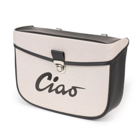 Bočna torba -MOTO NOSTRA- Piaggio Ciao / Siva / Črna