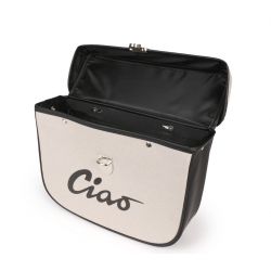 Bočna torba -MOTO NOSTRA- Piaggio Ciao / Siva / Črna