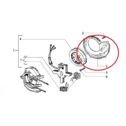 Obroba magneta / rotorja - DMP- Piaggio Ciao
