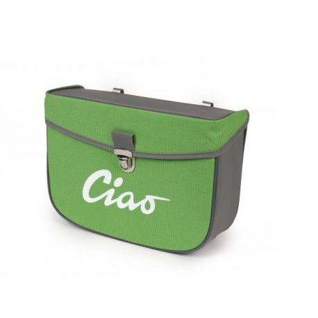 Bočna torba -MOTO NOSTRA- Piaggio Ciao / Siva / Zelena