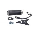Izpuh -TURBOKIT Gmax- Yamaha Aerox / Ovetto / Neo 50cc 4T / Črn / Homologiran