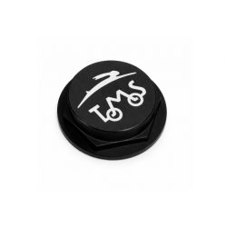 Matica krmila 26 mm - CLAW - Tomos A3 / A35 - aluminij - črna z logotipom