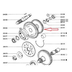 Gnani zobnik 2. prestave -PR- Tomos A35 / A52 / A55 / Oem 223461 / CNC