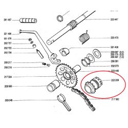 Kletka z nastavkom -TOMOS- A3/ A35/ A5 / OEM 222209
