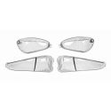 Set leč smernikov -DMP- Gilera Runner / do 2005 / Transparent - Bele