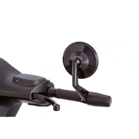 Ogledalo za konec krmila HIGHSIDER MONTANA 102 mm črno, levo ali desno