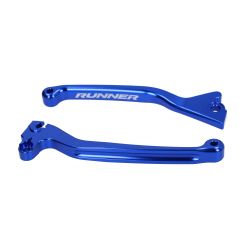 Set zavornih ročic -DMP- Gilera Runner 50/125/180 / Enojni disk (samo spredaj) / Modra