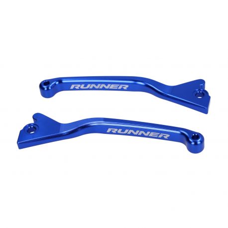 Set zavornih ročic -Fast Arrow PRO CNC- Gilera Runner 50/125/180 / Dvojni disk / Modra