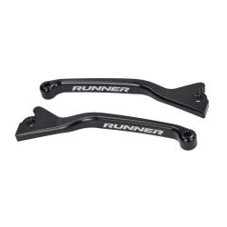 Set zavornih ročic -Fast Arrow PRO CNC- Gilera Runner 50/125/180 / Dvojni disk / Črna