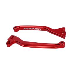 Set zavornih ročic -Fast Arrow PRO CNC- Gilera Runner 50/125/180 / Enojni disk (samo spredaj) / Rdeča