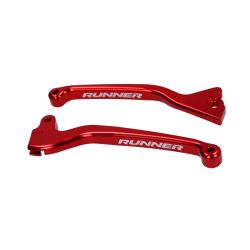 Set zavornih ročic -Fast Arrow PRO CNC- Gilera Runner 50/125/180 / Enojni disk (samo spredaj) / Rdeča