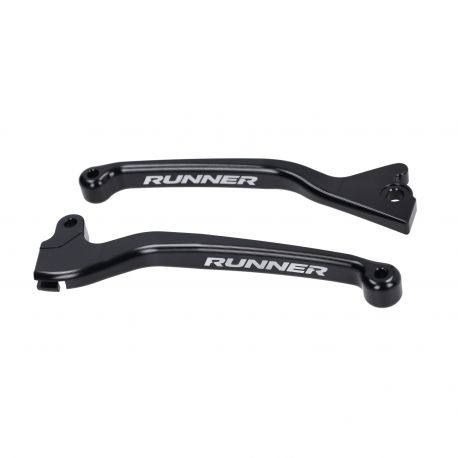 Set zavornih ročic -Fast Arrow PRO CNC- Gilera Runner 50/125/180 / Enojni disk (samo spredaj) / Črna