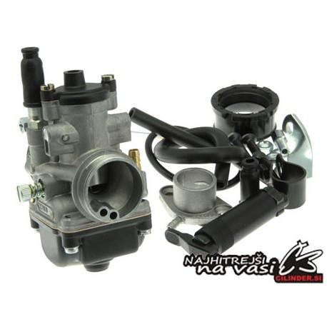 VPLINJAČ KIT - MALOSSI 19mm Dellorto PHBG AS - Peugeot 50cc - priključek = 
