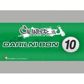 DARILNI BON -CILINDER.SI- Vrednost 10€