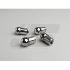 ŽARNICE - BA15s - 12V/10W - 4 v setu - srebrne (svetijo oranžno)