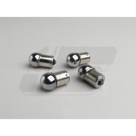 ŽARNICE - BA15s - 12V/10W - 4 v setu - srebrne (svetijo oranžno)