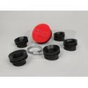 ZRAČNI FILTER - MARCHALD POWER DOUBLE LAYER - PRIKLJUČEK - 28-43mm - rdeči